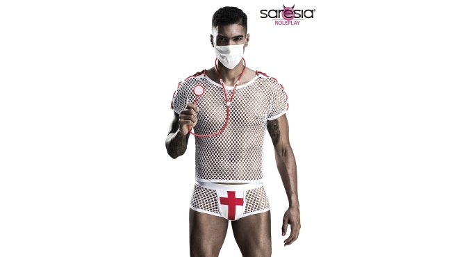Hot Doctor kostuum van Saresia MEN rollenspel
