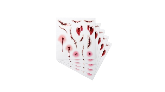 Tattoo sheet littekens in een verpakking van 5