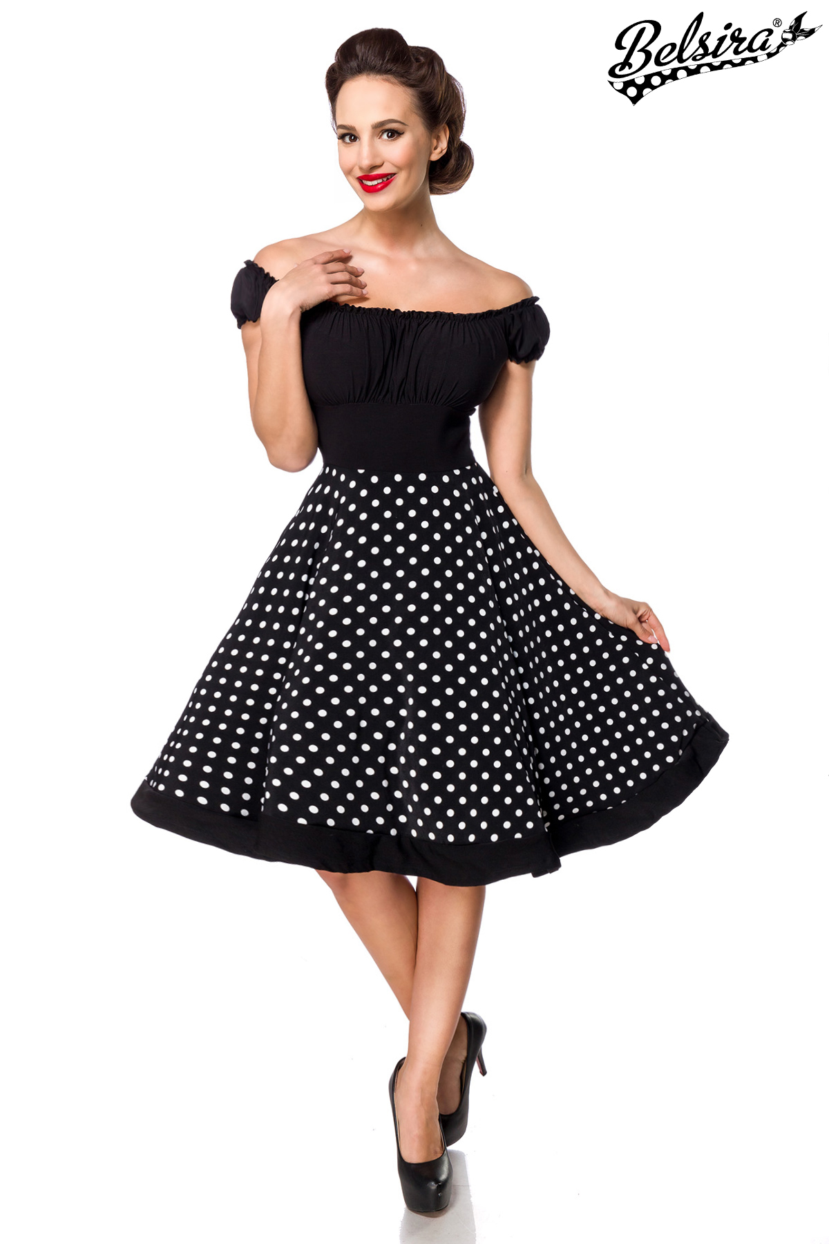 strapless swing jurk