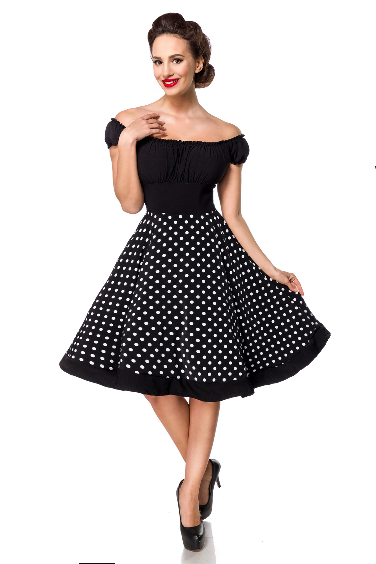 strapless swing jurk