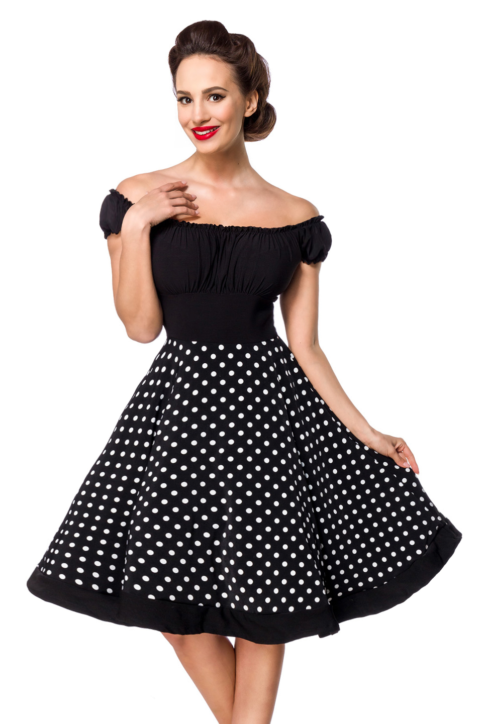 strapless swing jurk