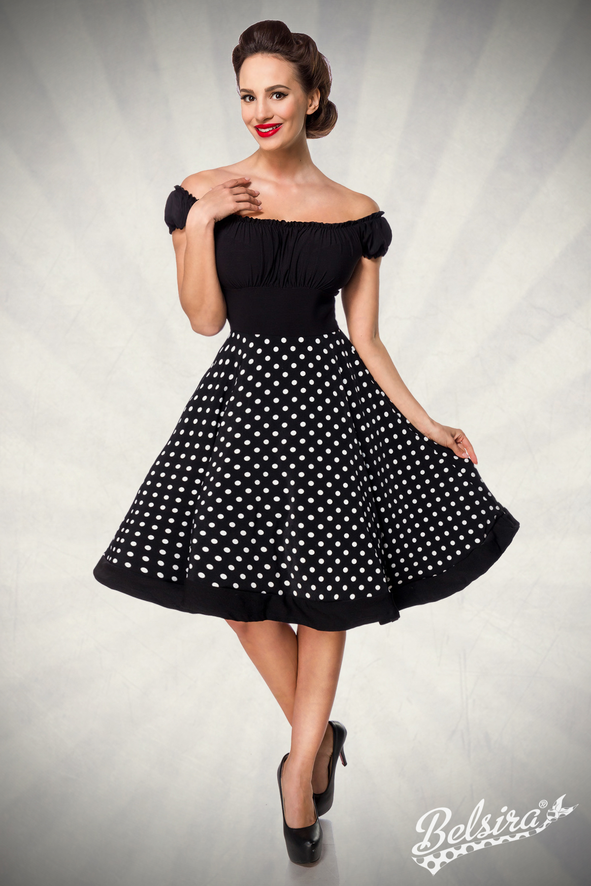 strapless swing jurk