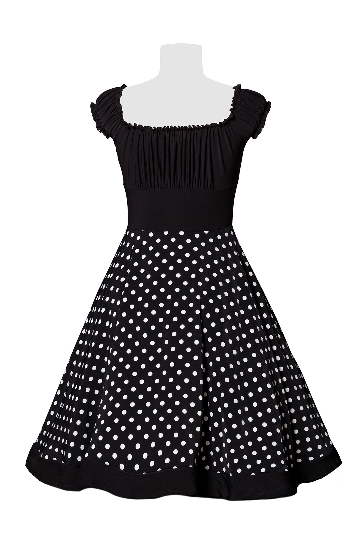 strapless swing jurk