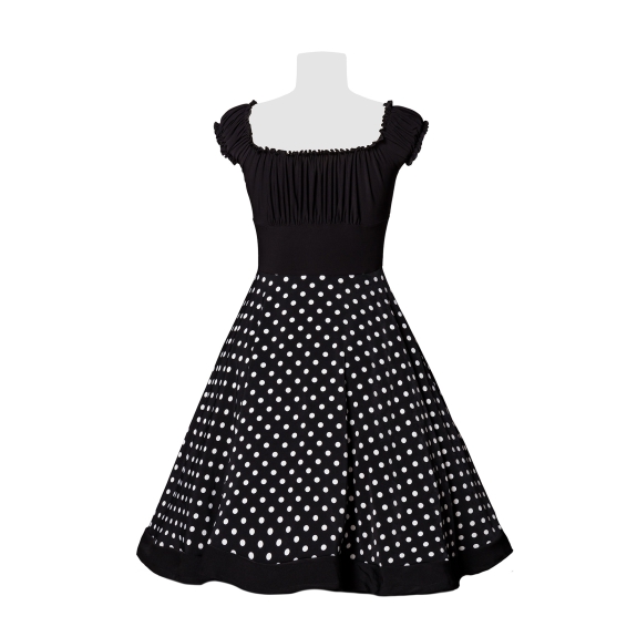 strapless swing jurk