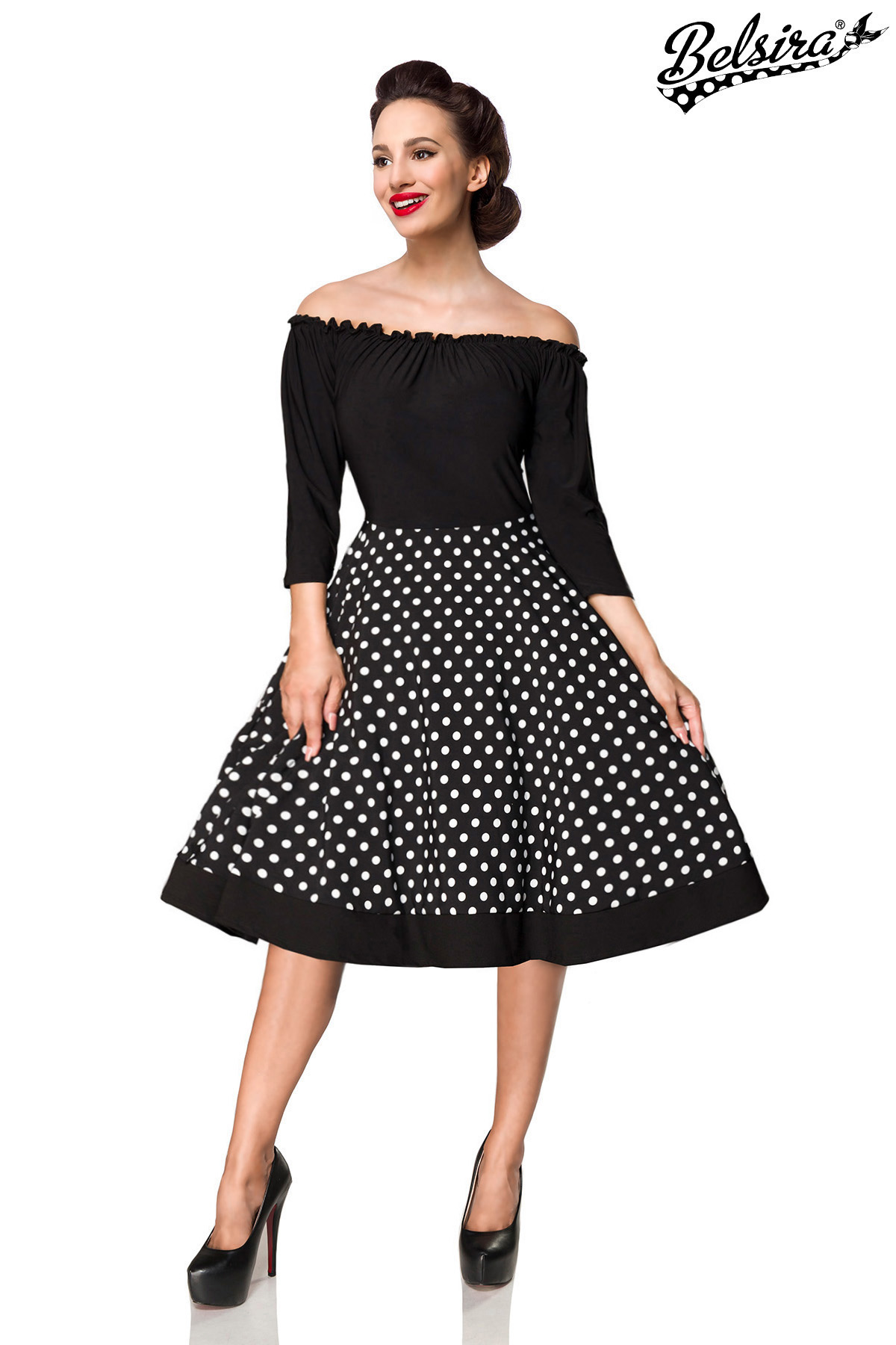 strapless swing jurk