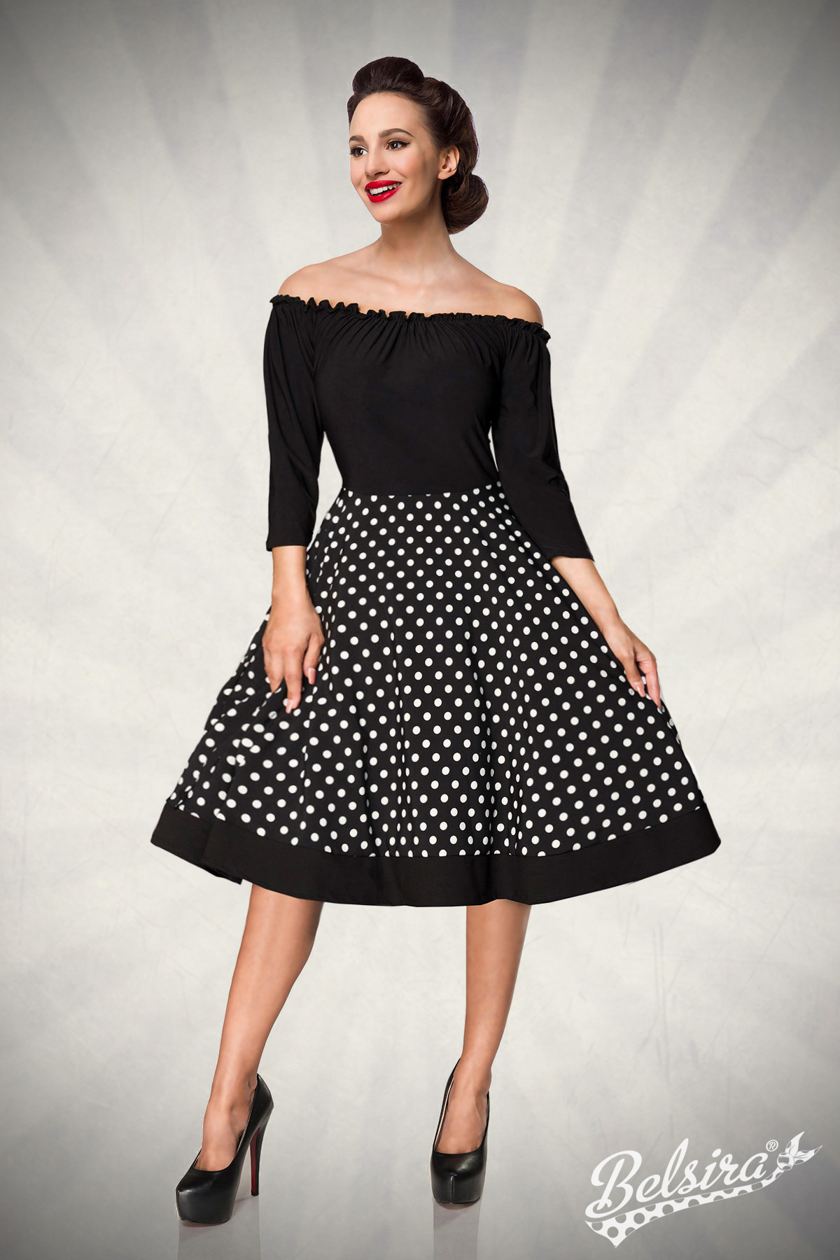 strapless swing jurk