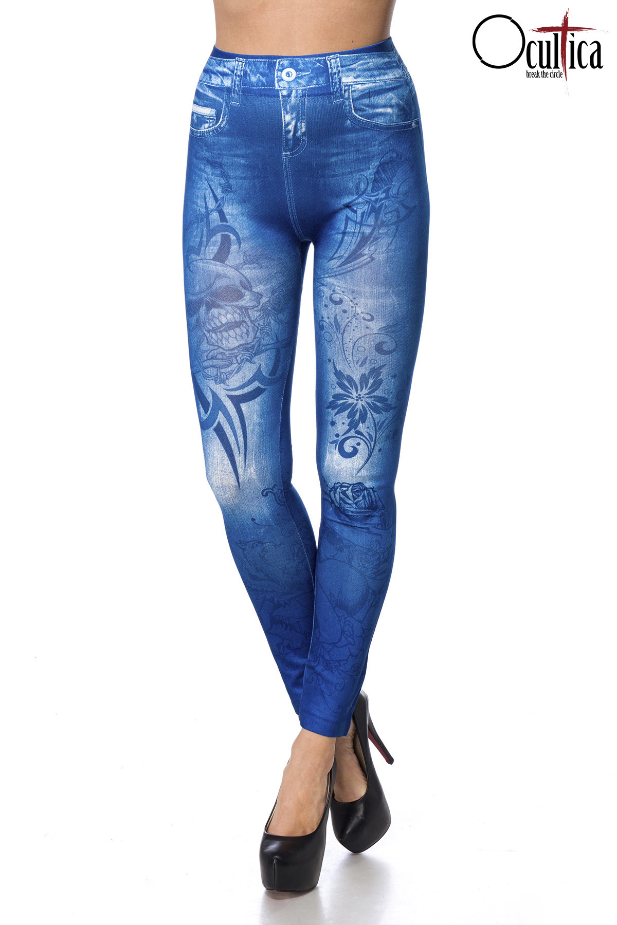 Legging in jeanslook