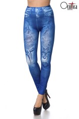 Legging in jeanslook