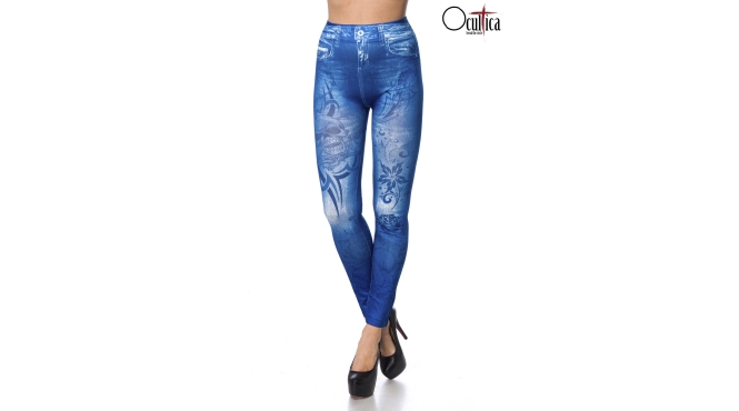 Legging in jeanslook