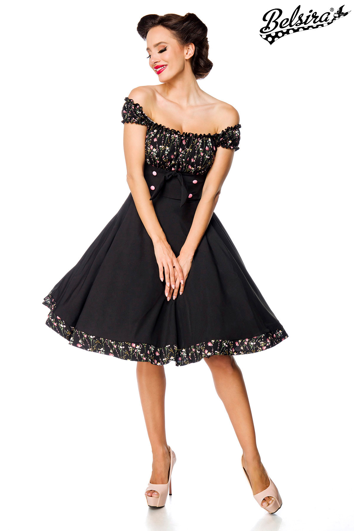strapless swing jurk