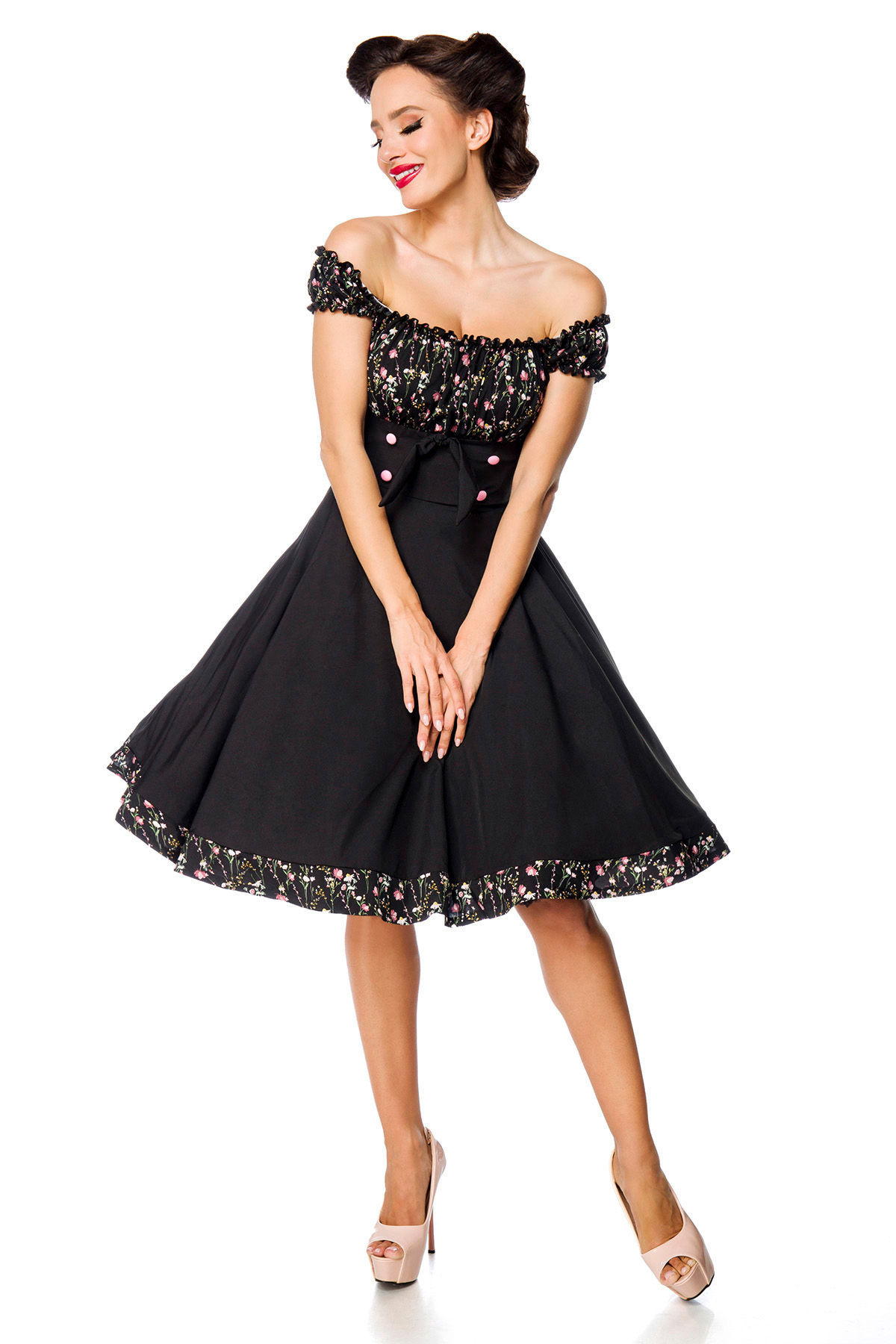 strapless swing jurk
