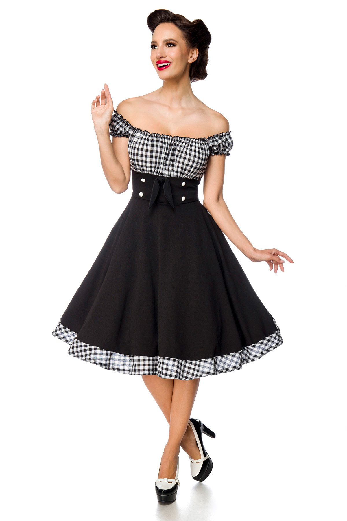 strapless swing jurk
