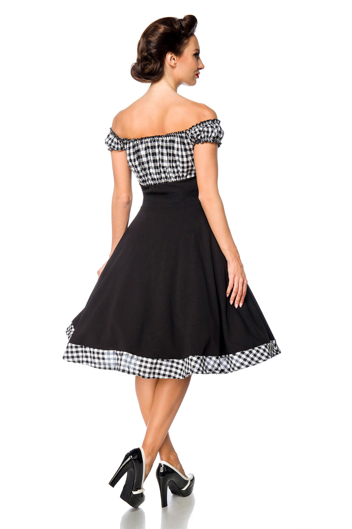 strapless swing jurk