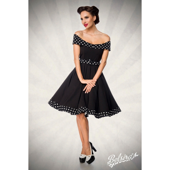 strapless swing jurk met riem