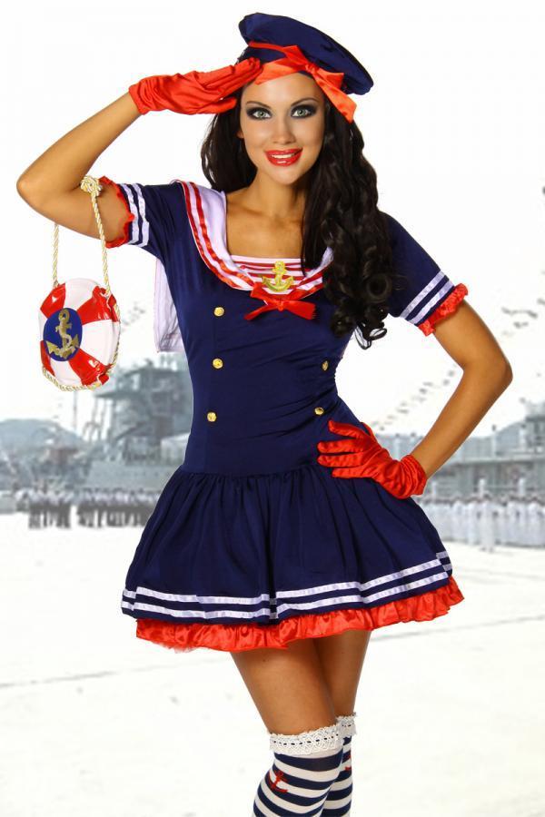 Marine kostuum sailor girl