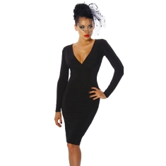 Little black dress open rug