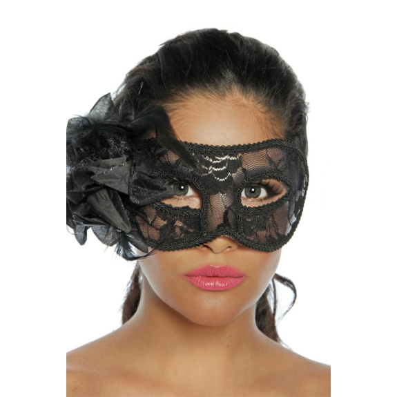 Extravagant masker zwart