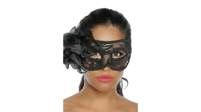 Extravagant masker zwart