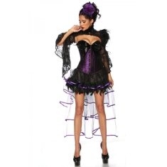 Burlesque rok met sleep