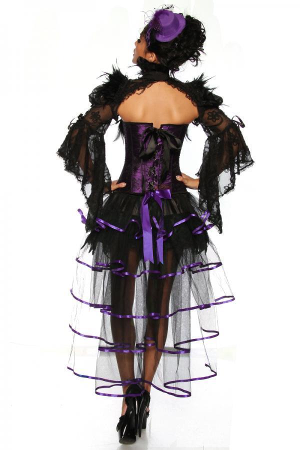 Burlesque rok met sleep