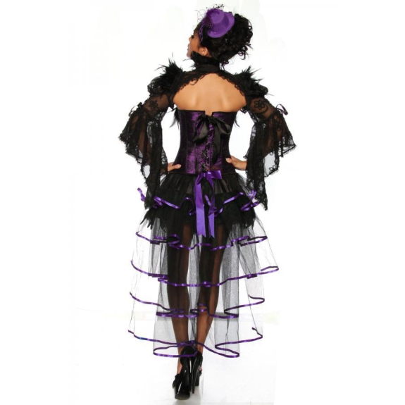 Burlesque rok met sleep