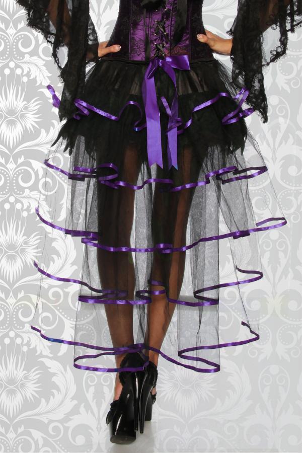 Burlesque rok met sleep
