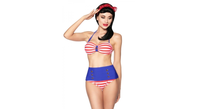Vintage bandeau-bikini