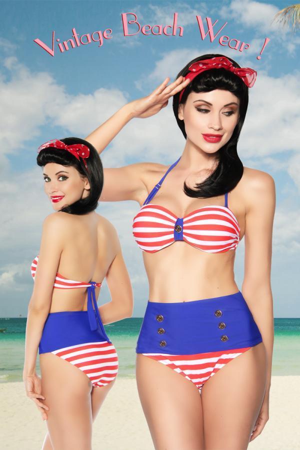Vintage bandeau-bikini