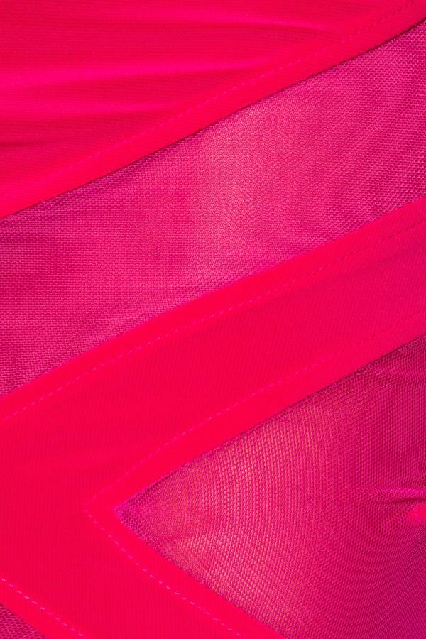 Partyjurk open mesh roze