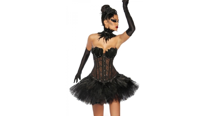 Zwarte zwaan corset