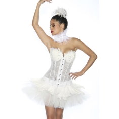Witte zwaan corset