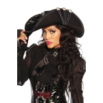 Piratenhoed zwart Piratenhoed zwart
