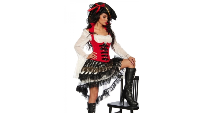 Piraten kostuum vrouw