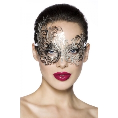 Extravagant metalen masker zilver