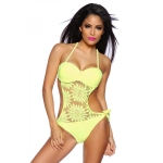 Neongele haltermonokini Neongele haltermonokini