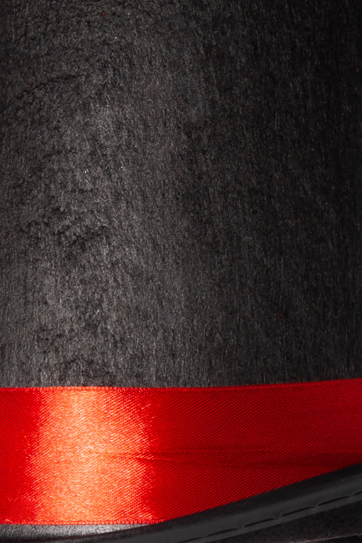 Cilinderhoed zwart-rood