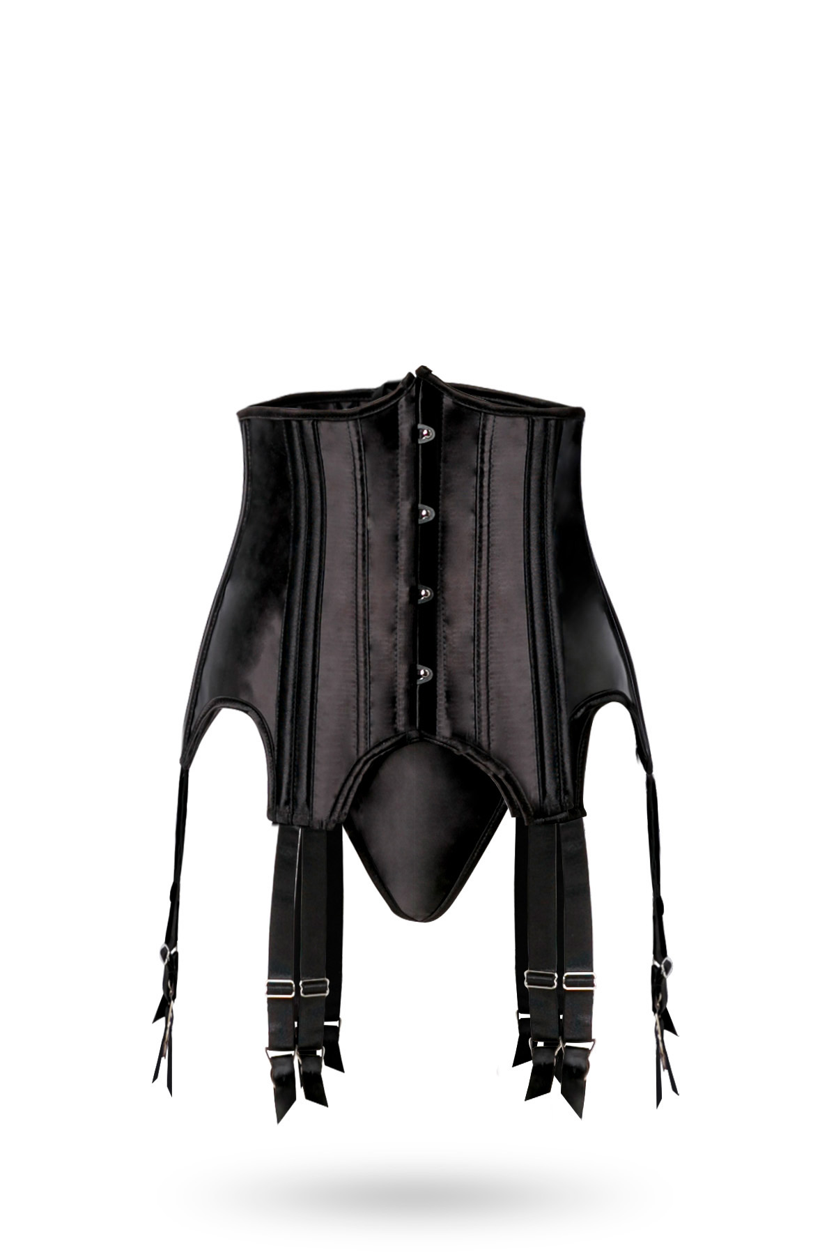4-delige corset met jarretel set