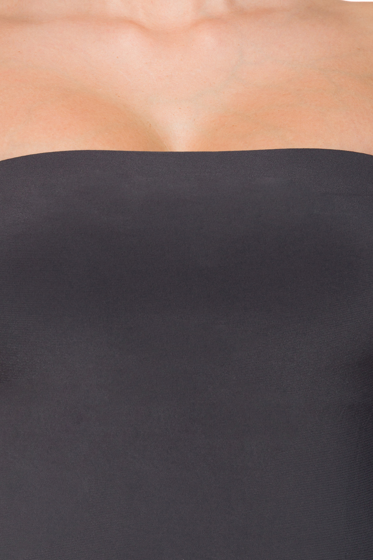 Strapless top grijs