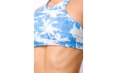 bikini palm wit/blauw