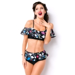 bikini zwart floral bikini zwart floral