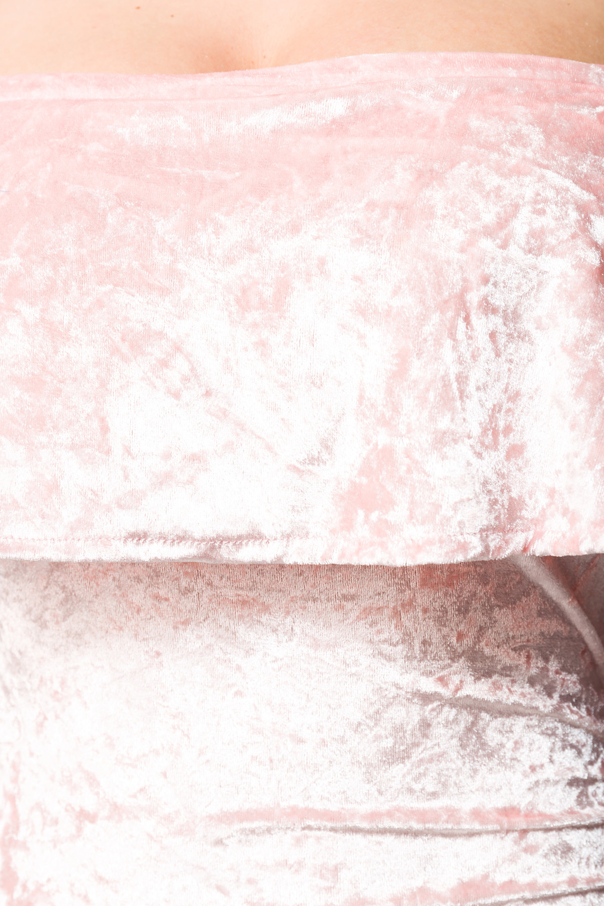 fluwelen jurk roze