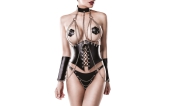 4-delige corset set met kettingen