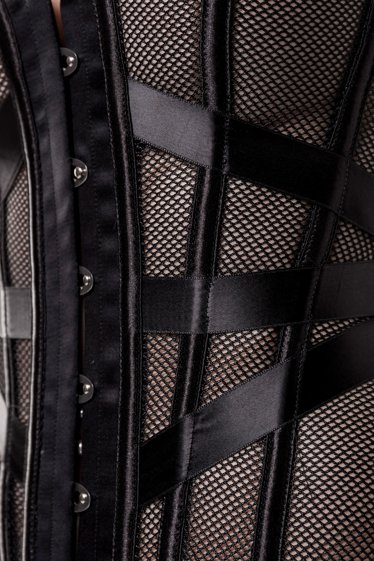 3-delige corsetset gestreept