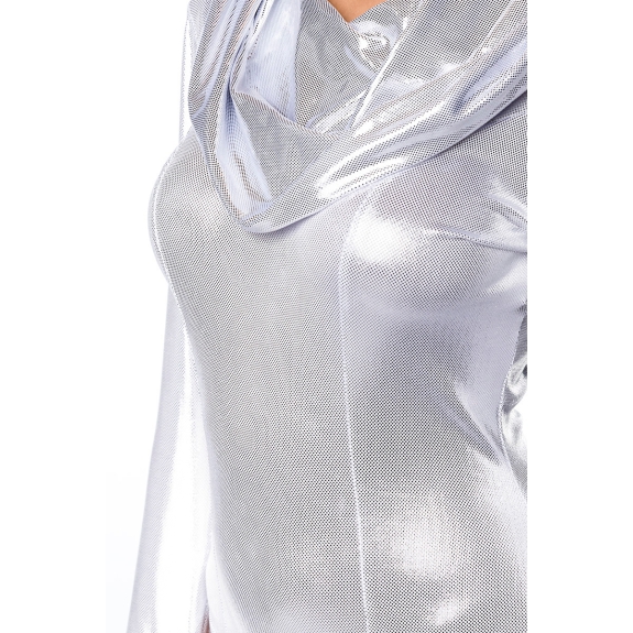 Bodyset metallic look zilver