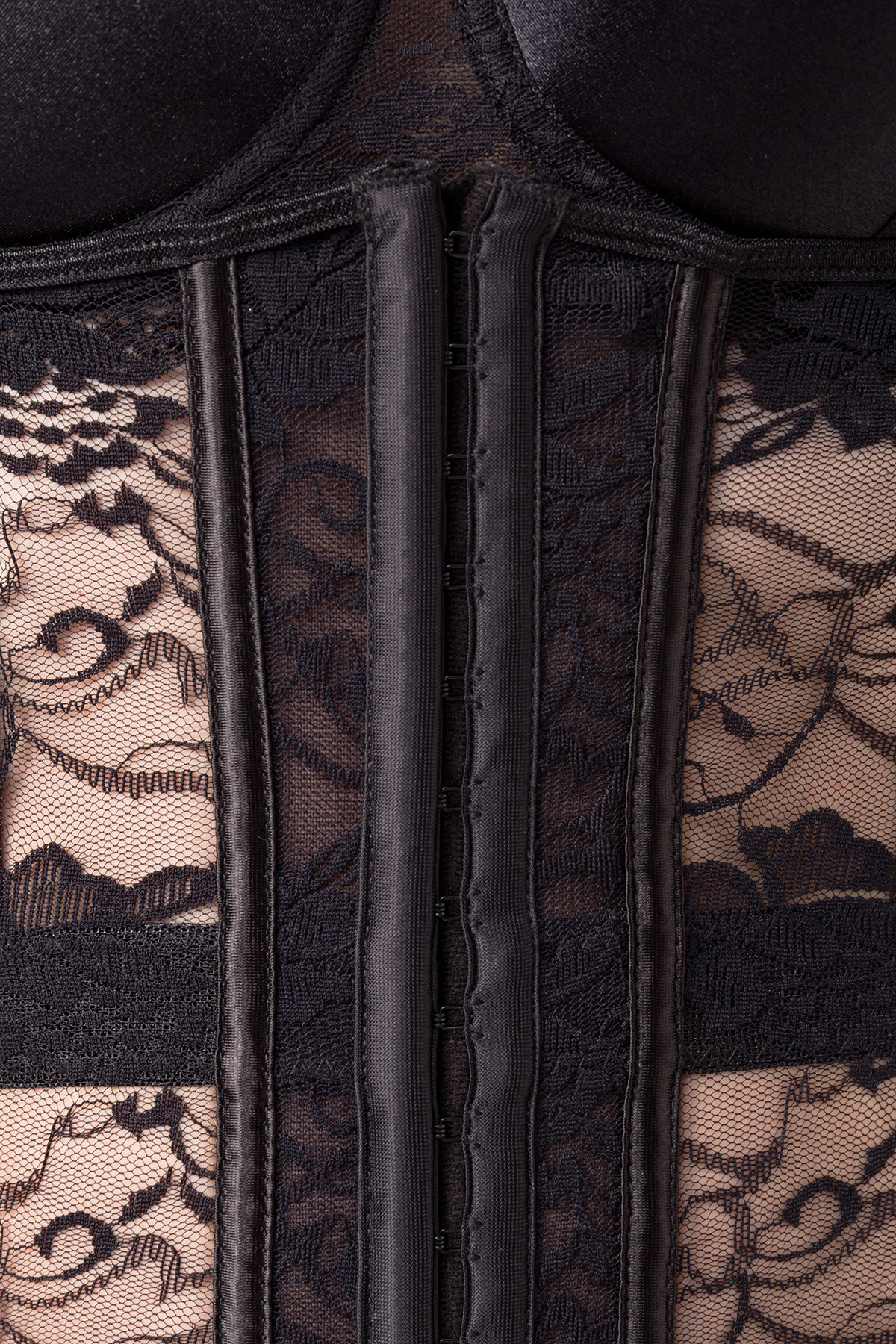 4-delig corsetset zwart