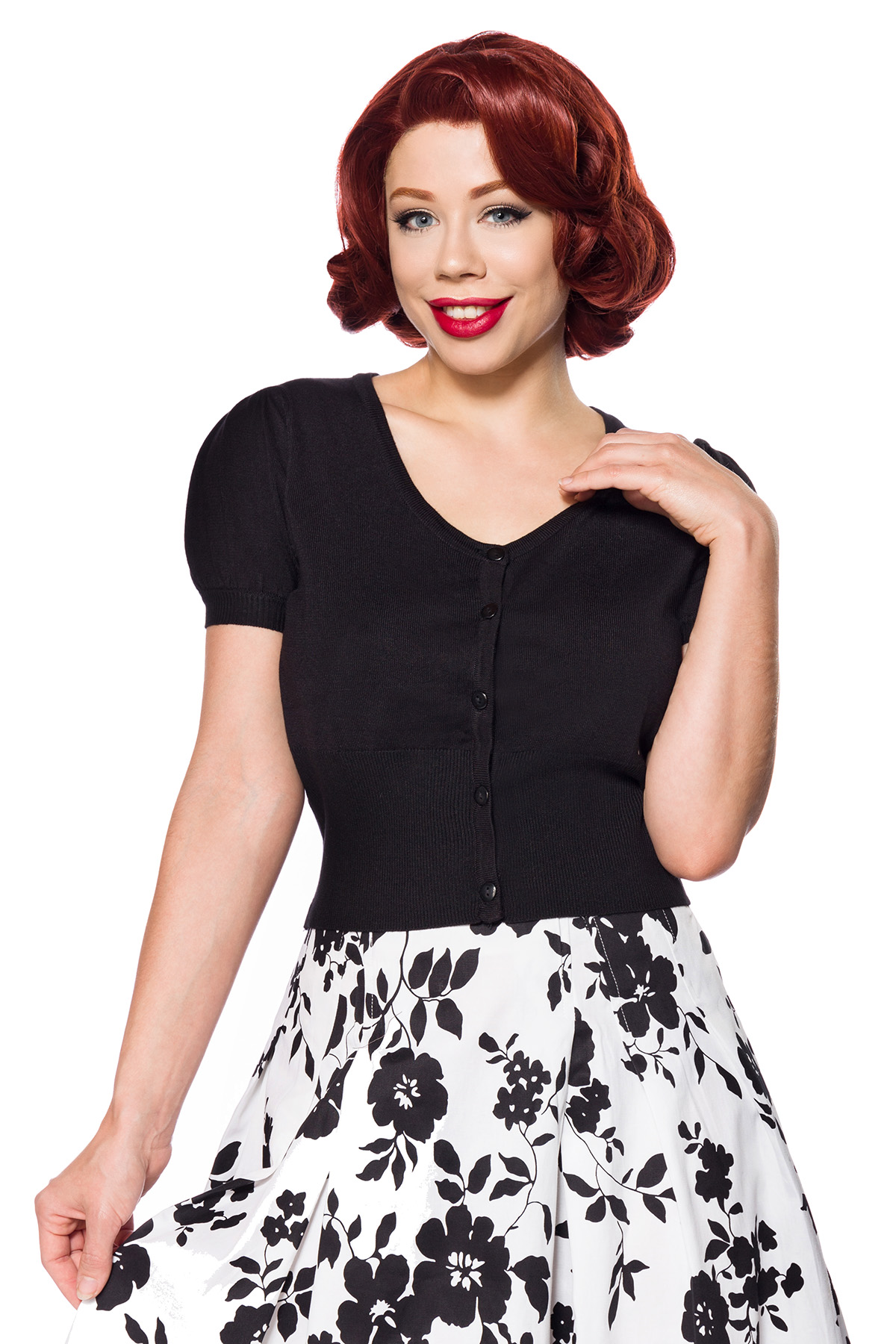 Vintage vest met korte mouwen