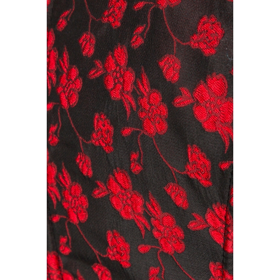 Premium dirndl zwart/ rood met blouse