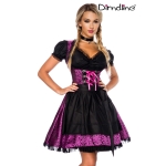 Premium dirndl paars/ zwart met blouse Premium dirndl paars/ zwart met blouse