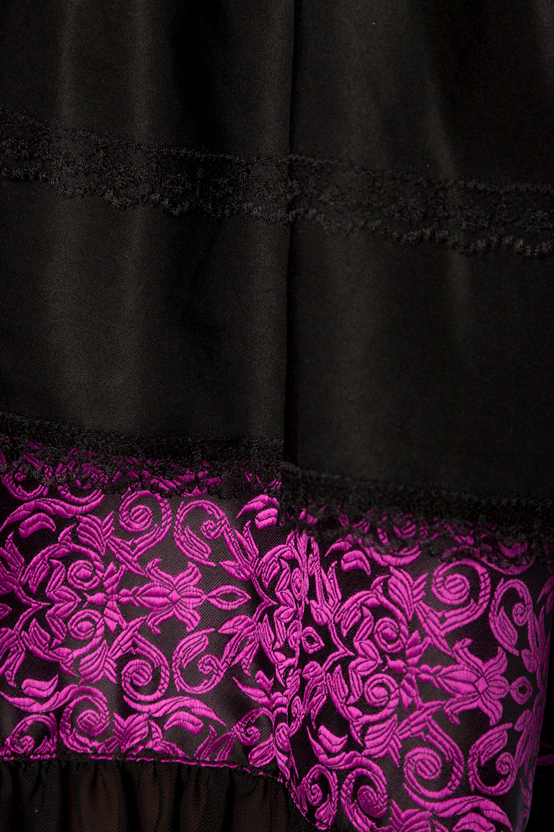 Premium dirndl paars/ zwart met blouse