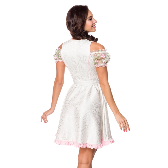 Mini brokaat dirndl inclusief kanten blouse